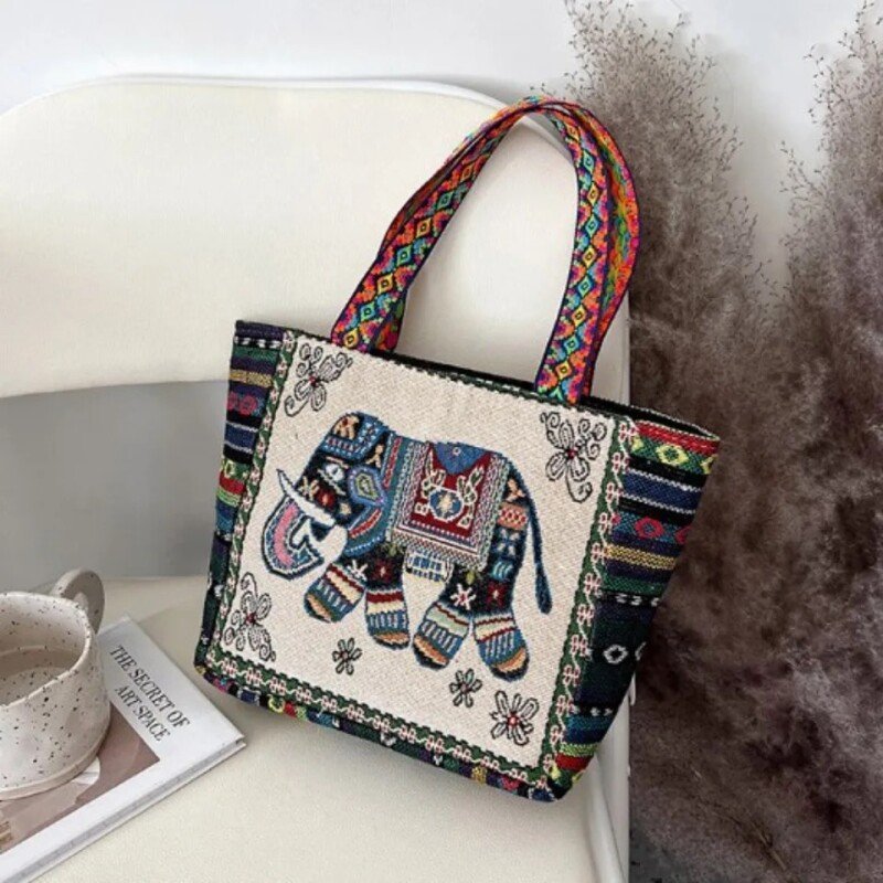 Embroidered Multi-purpose Tote Bag