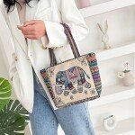 Embroidered Multi-purpose Tote Bag