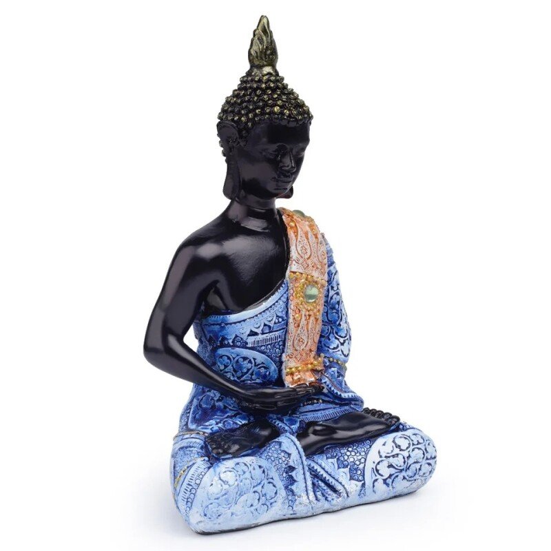 Blue Meditating Buddha