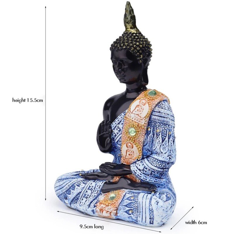 Blue Meditating Buddha