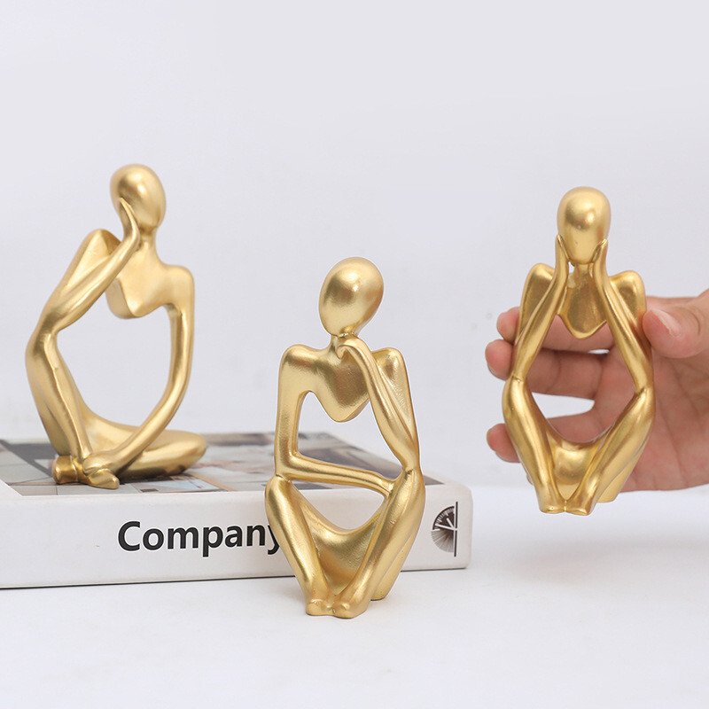 Golden Thinker Figure