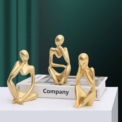 Golden Thinker Figure
