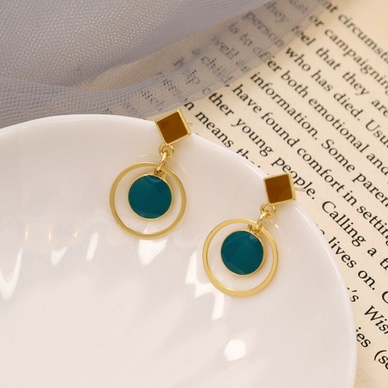 Geometric Dangle Earrings