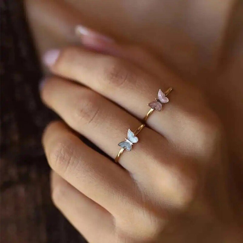 Trendy Korean Butterfly Ring